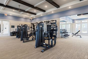 Gym with equipment at Century Vista Palms, Florida, 32822